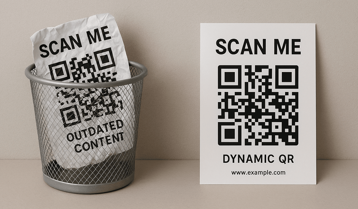 Error en un QR estático: producto impreso pierde vigencia