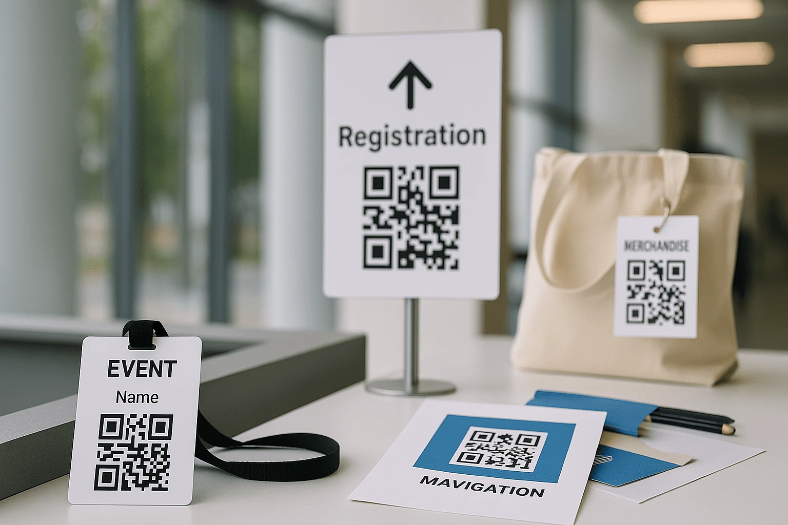 QR-Codes für Veranstaltungen und Events: Registrierung, Navigation, Merch