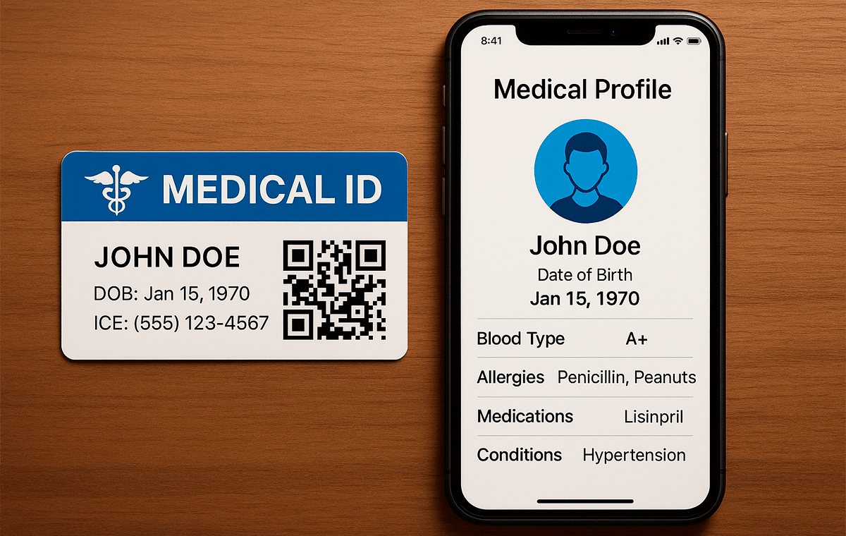 Digitale Patientenkarte mit QR-Code