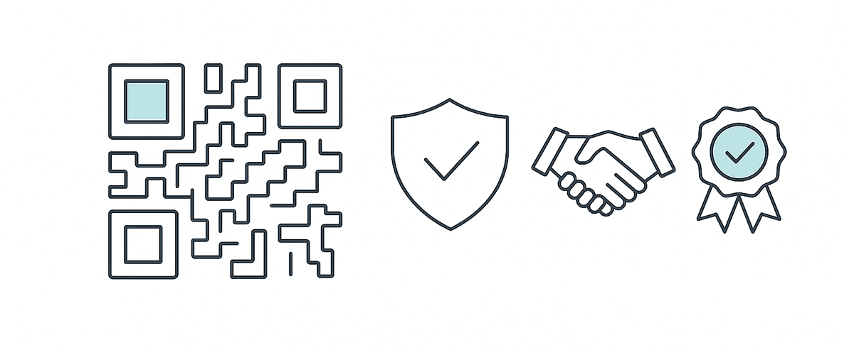 Ejemplo de código QR personalizado para branding