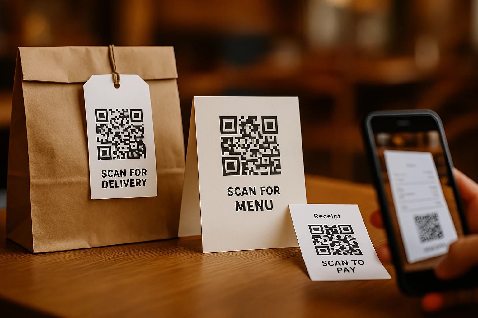 QR-коди для доставки, ресторанів і кафе: зручність, автоматизація, аналітика